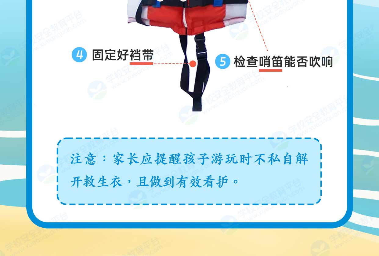 救生衣的使用-安全教育平台